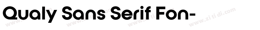 Qualy Sans Serif Fon字体转换